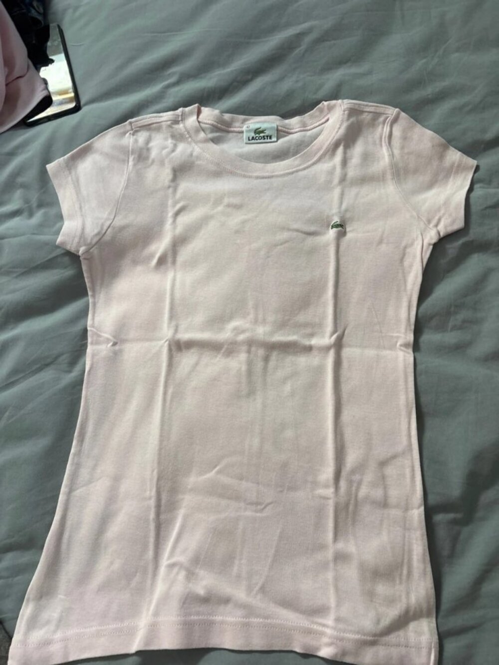 Women's Light Pink Slim Fit Crewneck T-Shirt Size S / EU 36 / US 4